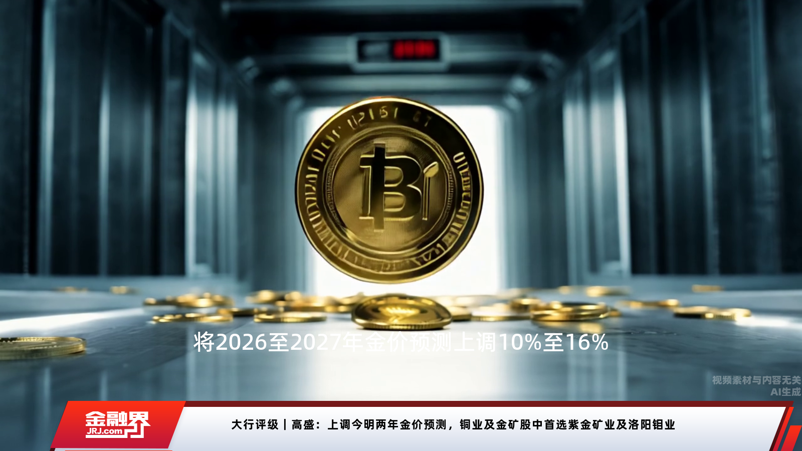 大行评级|高盛:上调今明两年金价预测,铜业及金矿股中首选紫金矿业及洛阳钼业