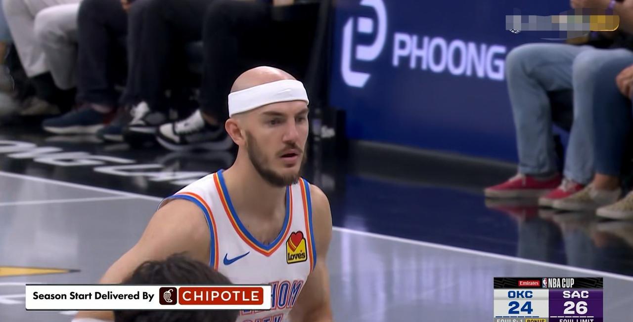 雷霆大将卡鲁索真是球队的福星！在今天雷霆客场以132：101大胜国王的比赛中，卡