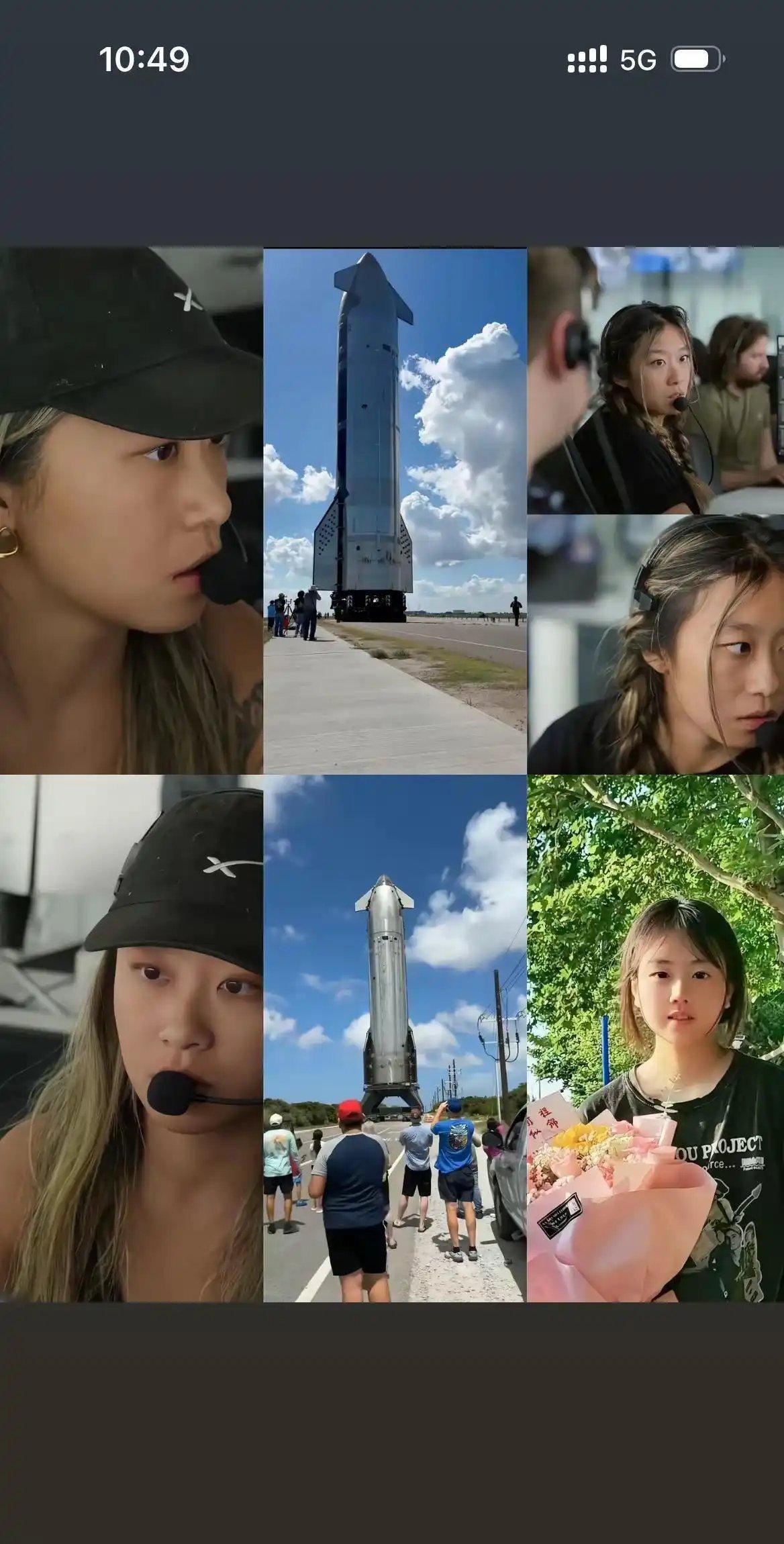 哈哈，找到“星舰女王”郭璨的青涩学生照了！好清纯啊郭璨在SpaceX的工位