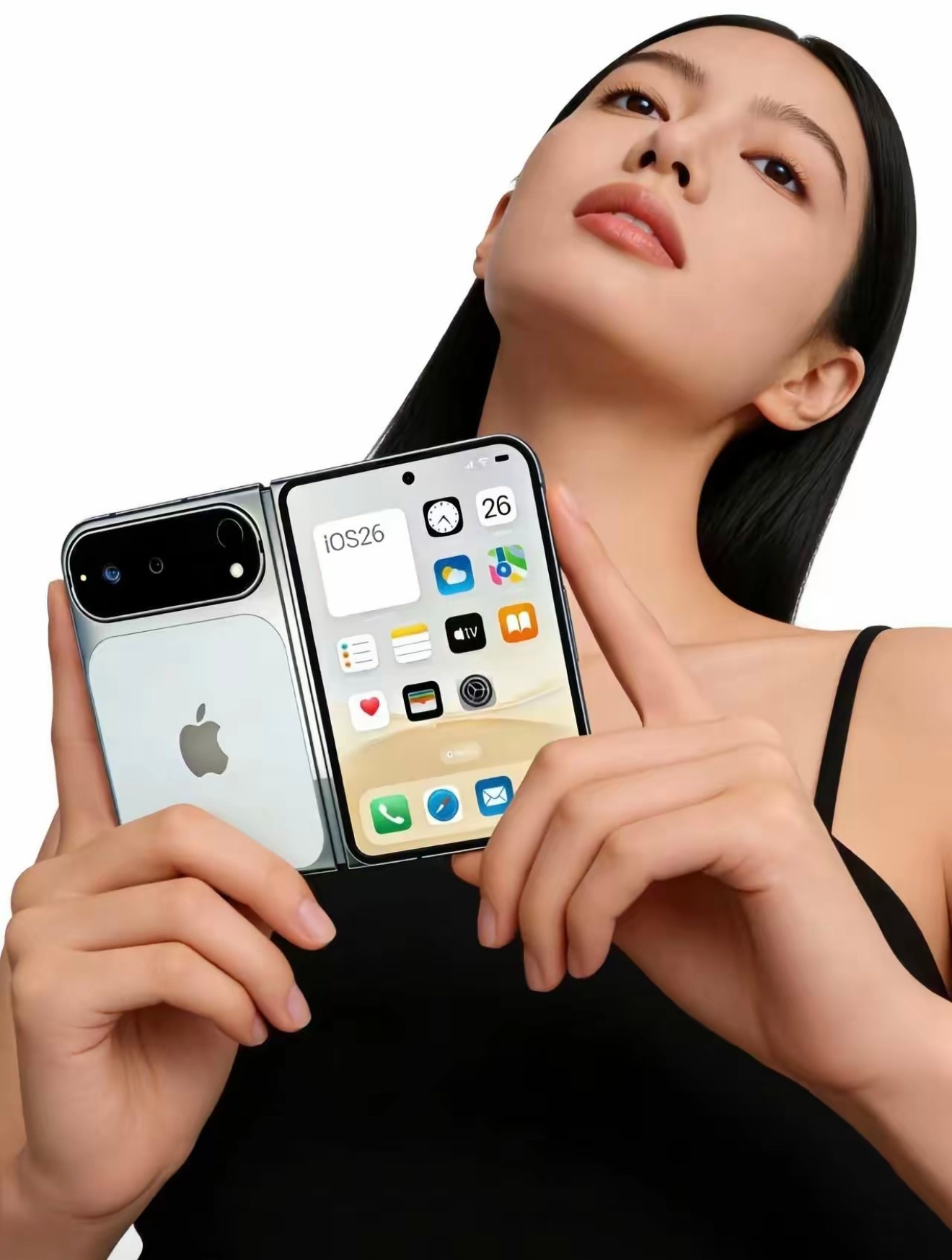 苹果的折叠手机要长这样跟puraX有啥区别？