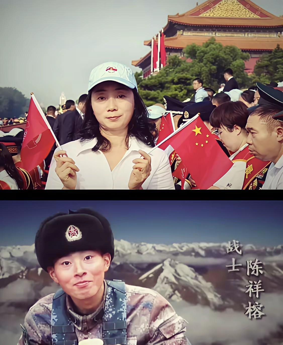 英雄的妈妈亦伟大，检阅是你的百万儿女，会给您永远的幸福。