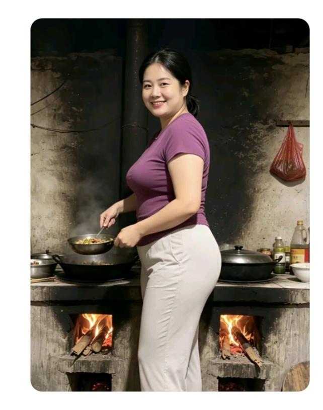人间烟火农村环境就是好；住的宽敞明又亮；大锅炖菜真好吃；铁锅就来炖大鹅；