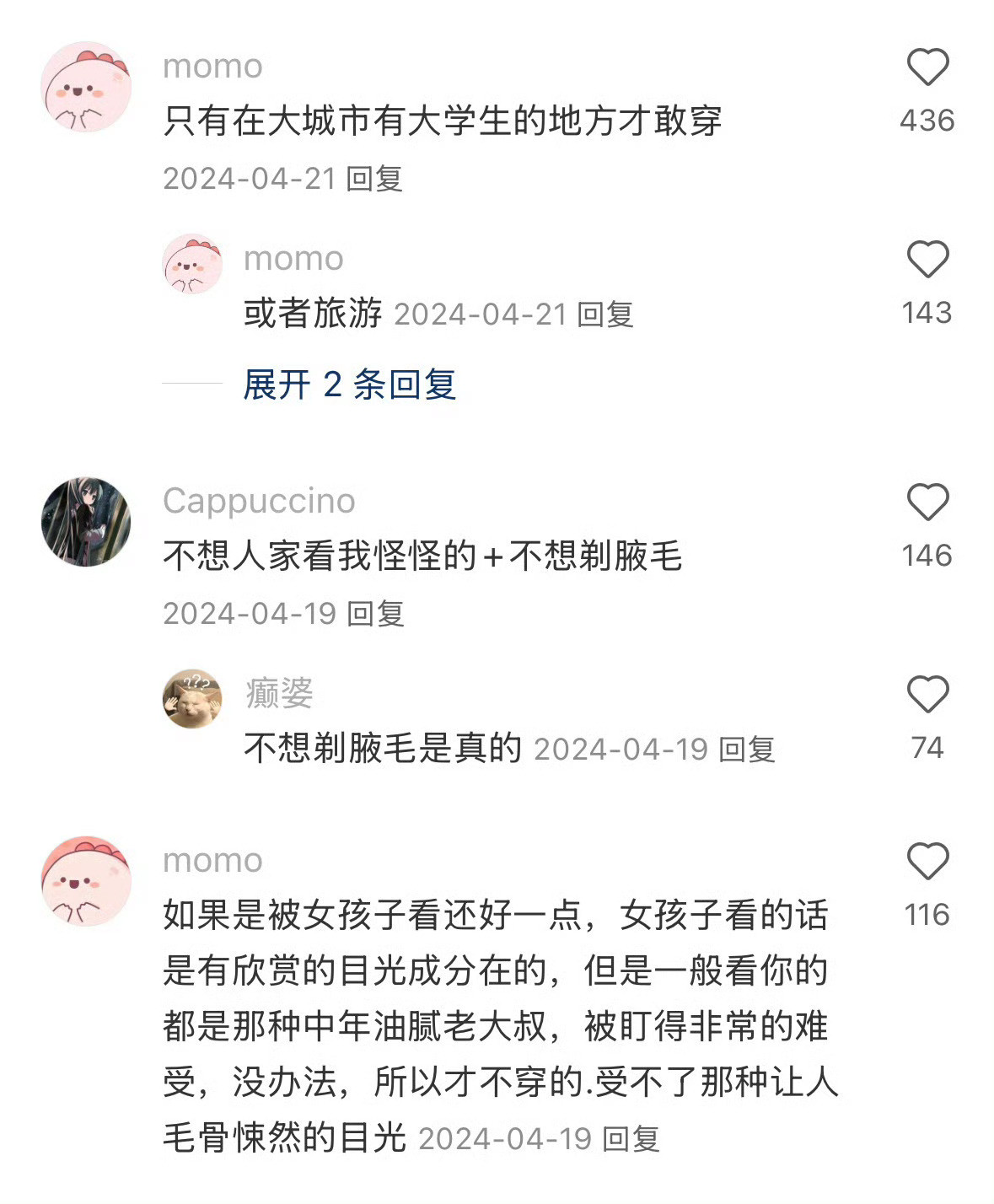 好奇你们不穿吊带的原因.....