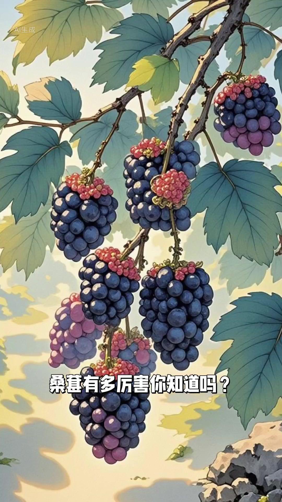 🍇桑葚的神奇功效，你知道吗？✨老人常说：家有桑葚，健康常随。1️⃣桑葚是大