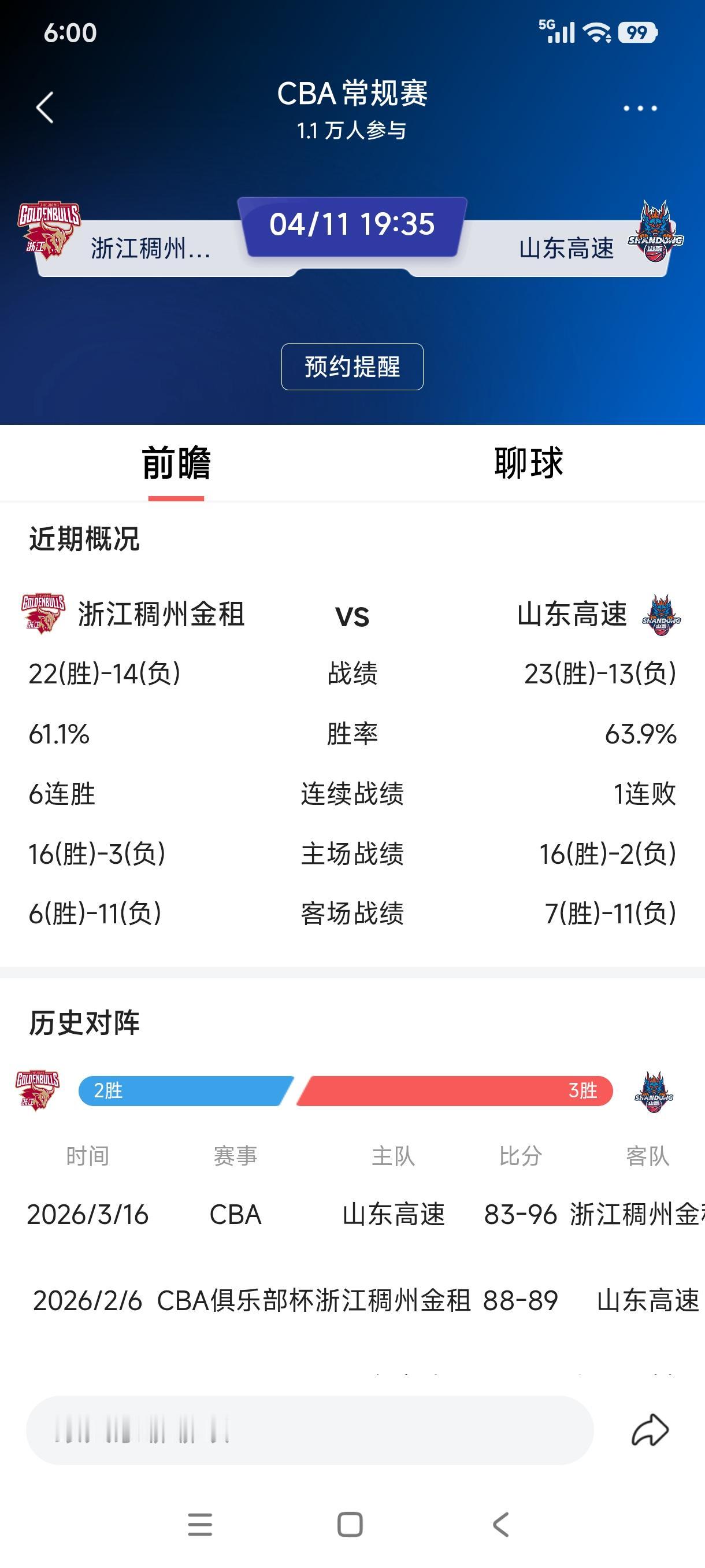 齐鲁双雄——山东高速、山东泰山两支球队今晚比赛又撞车了，手心手背都是肉，到底给哪