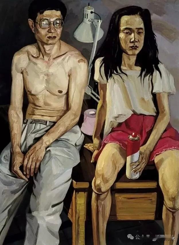 中央美术学院油画系教授刘小东作品，说实话，既没有反映时代变革，也没有表现出油画本