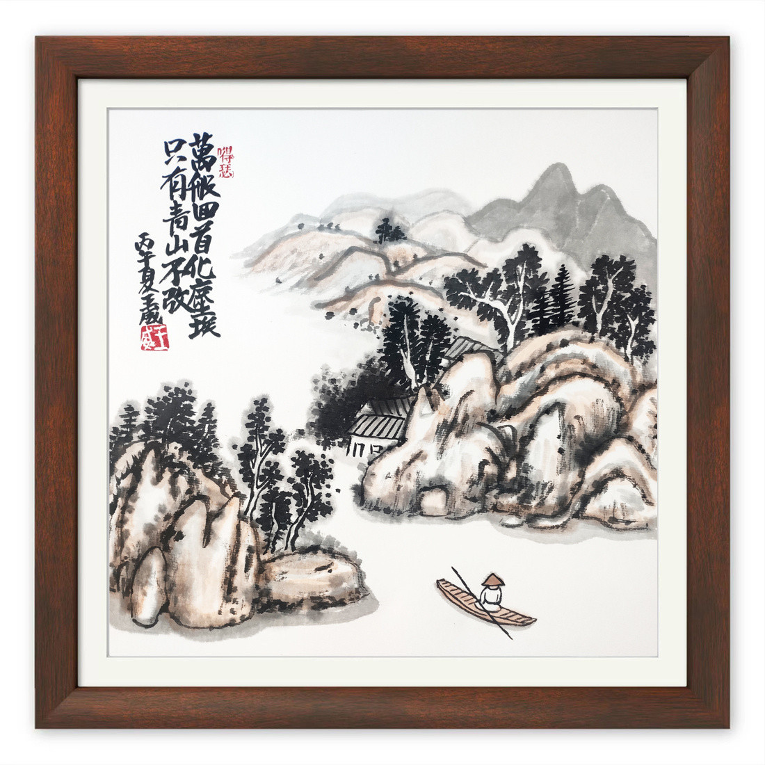 小画，万般回首化尘埃，只有青山不改。遇见艺术这就是中国风