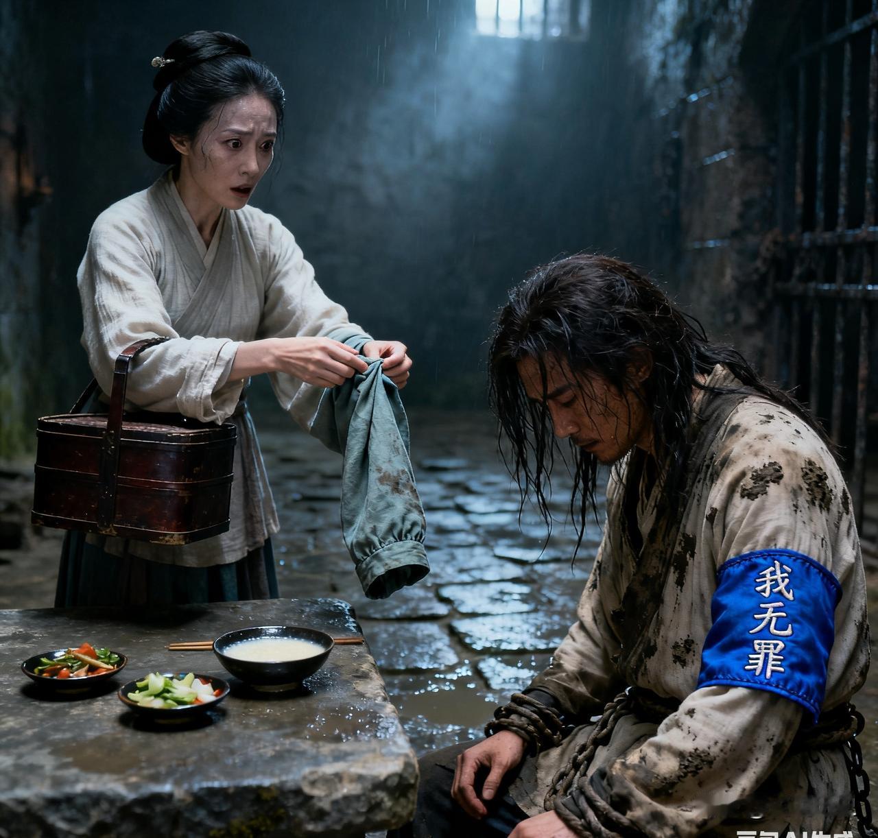 朱元璋处决女婿欧阳伦前，马皇后亲自去天牢送饭，发现女婿囚服袖口里绣着三个字，她看