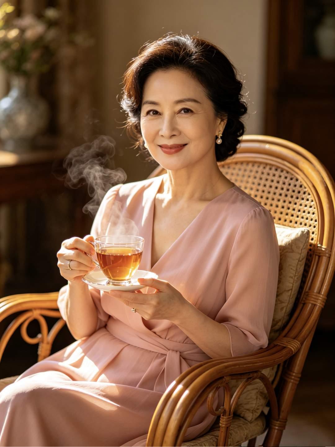 浮世奔波逐世欢，半生风雨鬓先寒。荣华皆是浮云影，心态平和亦坦然。