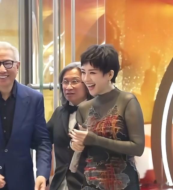 红毯上的章子怡，笑着回应了所有“脸垮”争议：岁月沉淀的美，比玻尿酸更动人。46