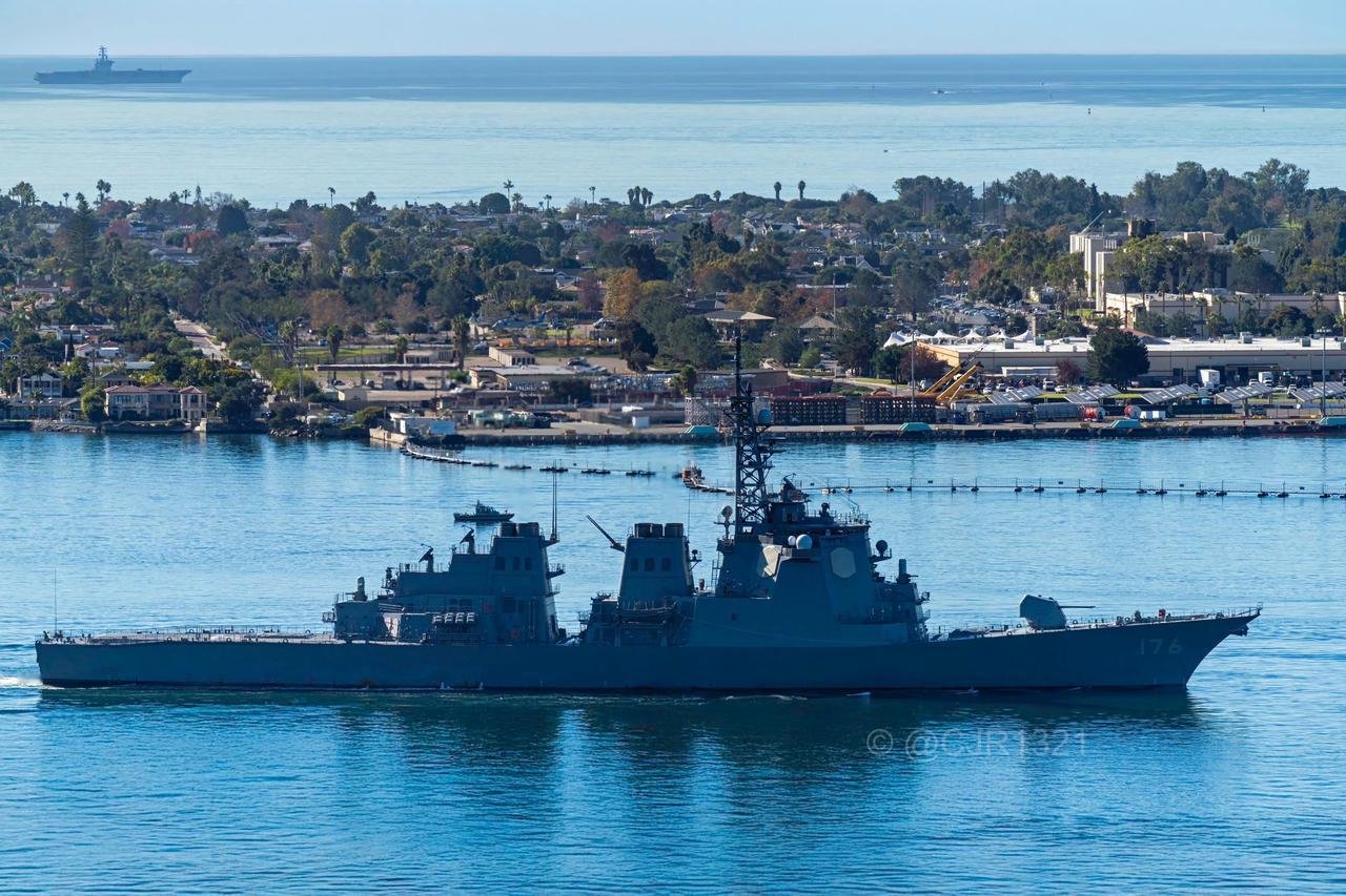 日本🇯🇵海上自卫队DDG-176鸟海号金刚级驱逐舰在圣迭戈港
