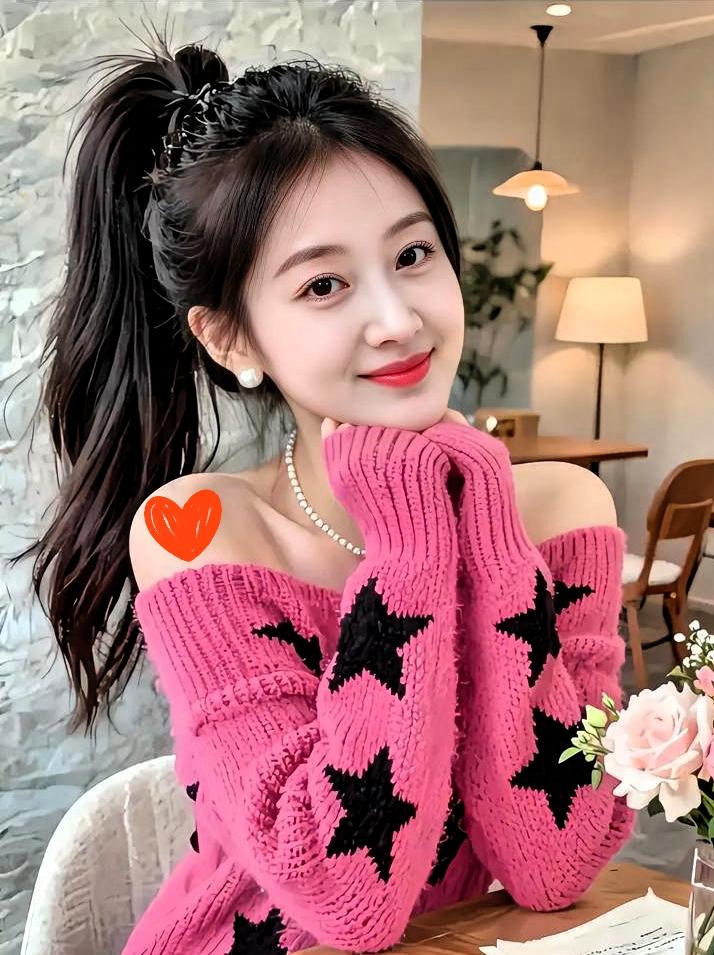 青春靓丽美少女！哇，这也太甜了吧！高马尾一扎，元气直接拉满，整个人都透着青春