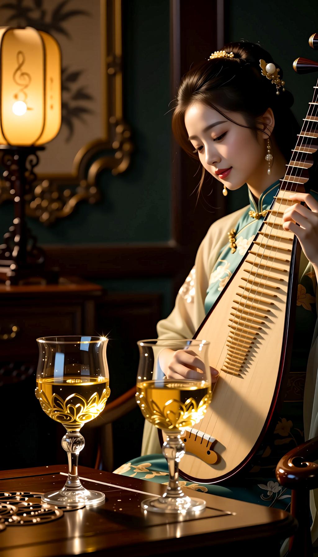 上联：酒里忧愁少，请高手对下联上联:酒里忧愁少下联:琴中欢笑多。