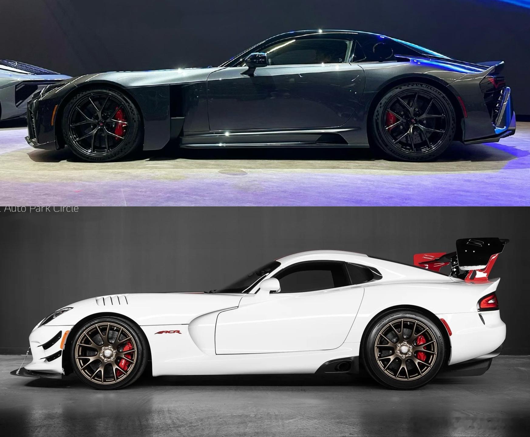 丰田今天发布了GRGT，这车看完总让我想起道奇蝰蛇，都是赛车思路设计的架构，然