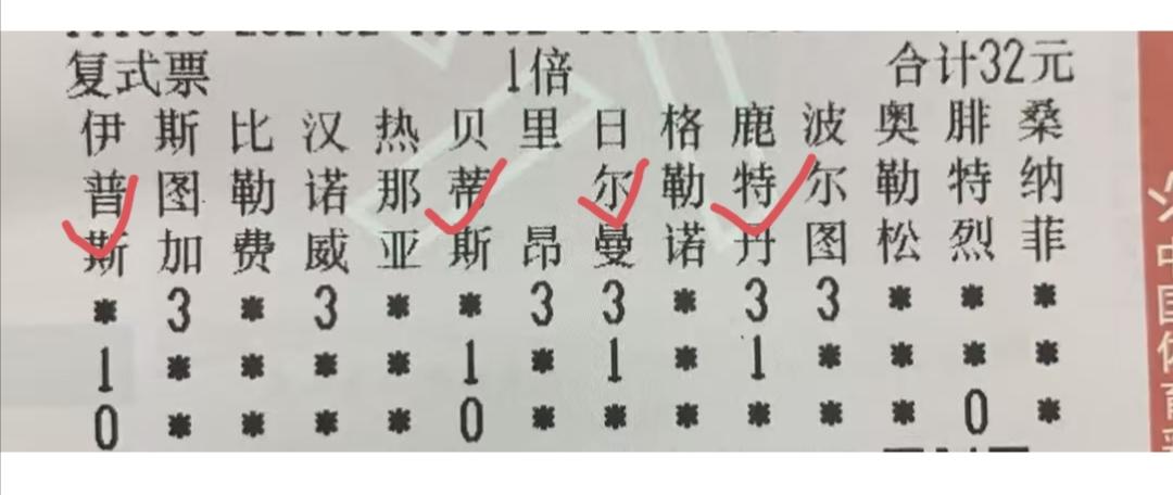 传统足球“任九”的复式票来上一张。如果，我是说如果，这张复式票最后中了，大家觉得