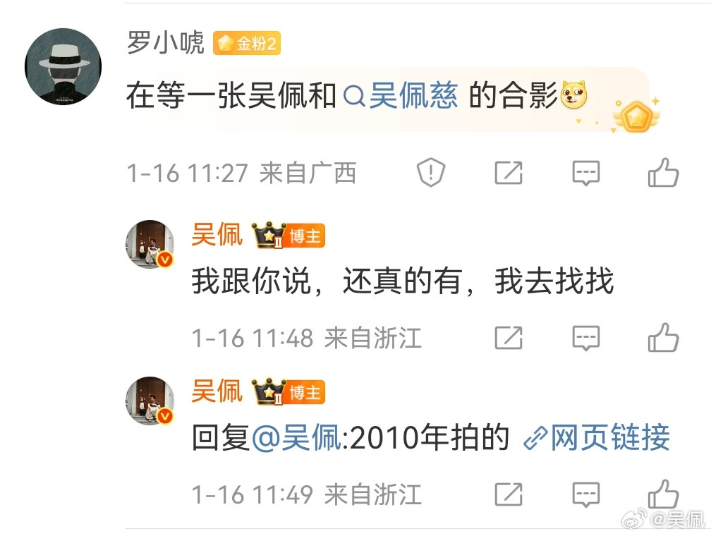 网友说坐等吴佩和吴佩慈的合影，于是我找了找……吴佩慈婆婆在美被捕