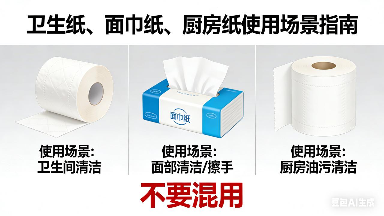这三种纸可不能乱用了。1、卫生纸（卷纸）为了在水中迅速降解、不堵马桶，采用短