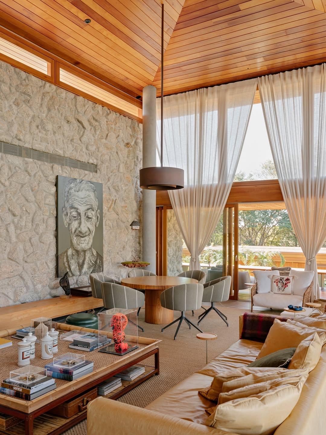 巴西别墅的“治愈密码”：自然主义拉满🏠大平层和别墅你会怎么选?别墅