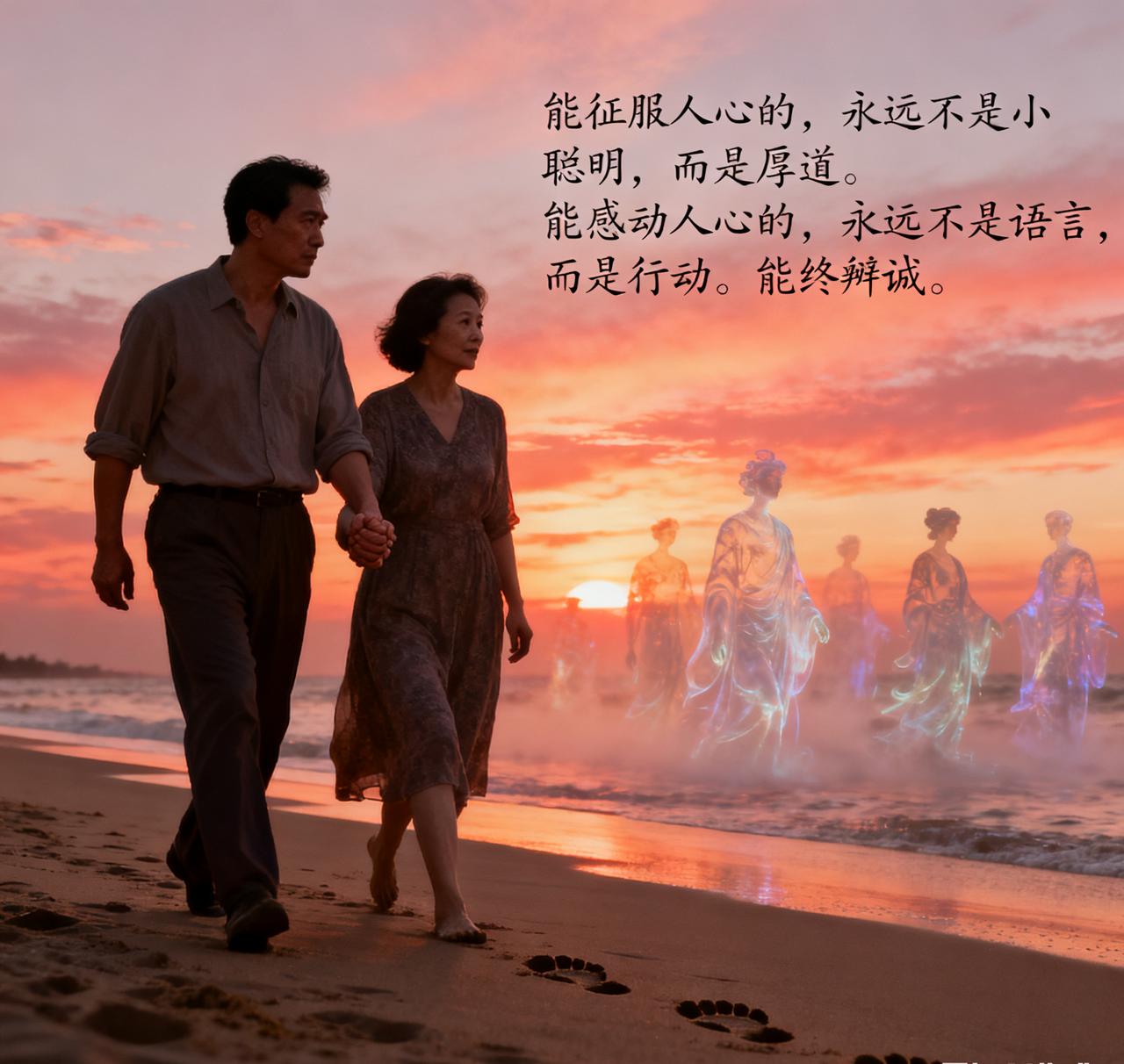 能征服人心的，永远不是小聪明，而是厚道。能感动人心的，永远不是语言，而是行动。能