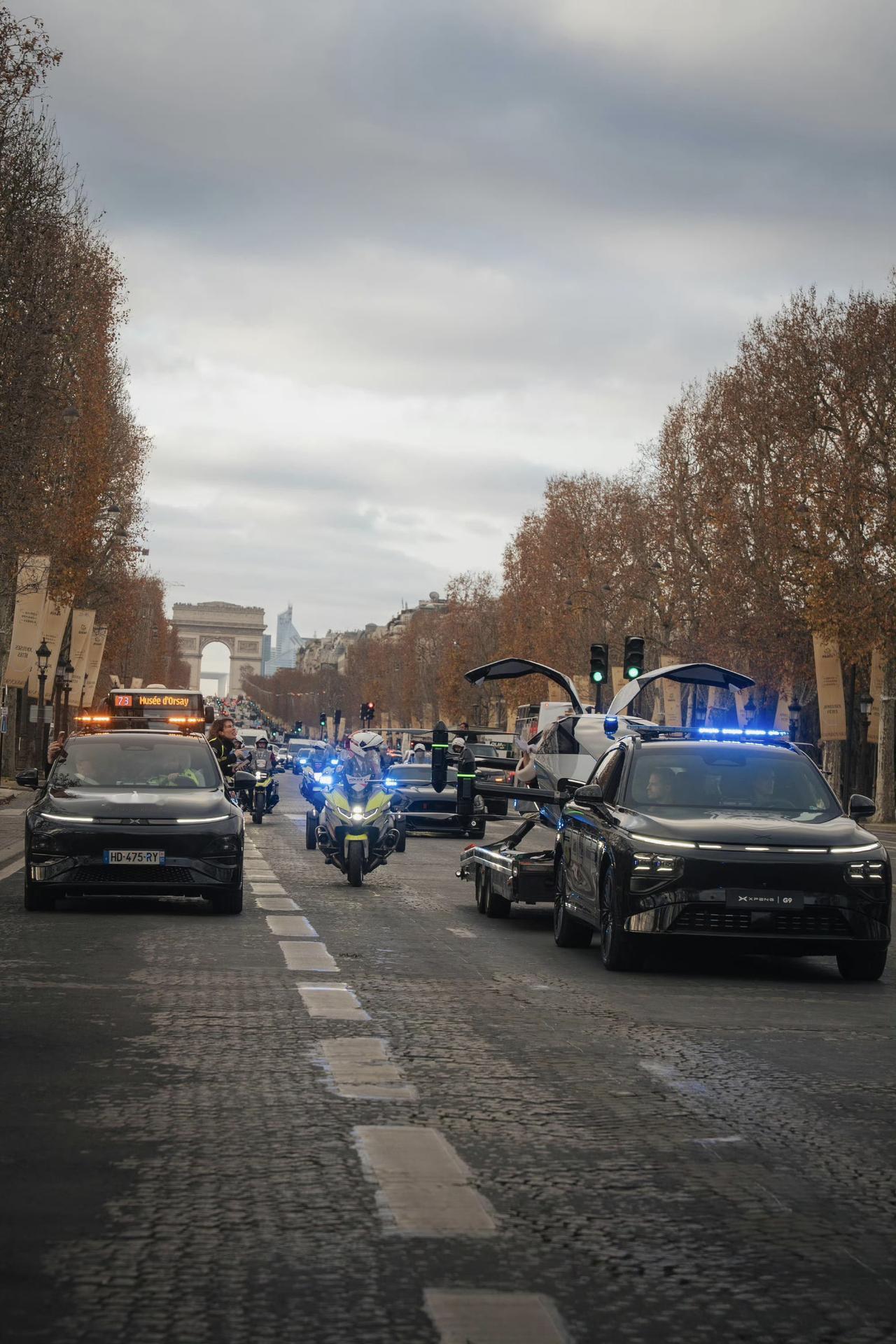 小鹏的能量还是可以的。在巴黎，小鹏G9和小鹏G6都是警车，小鹏G9警用版车辆与