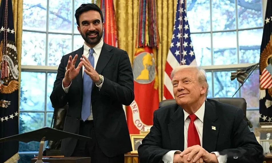 特朗普：他会是一个好市长今天凌晨，特朗普总统在白宫椭圆形办公室与穆斯林纽约市长