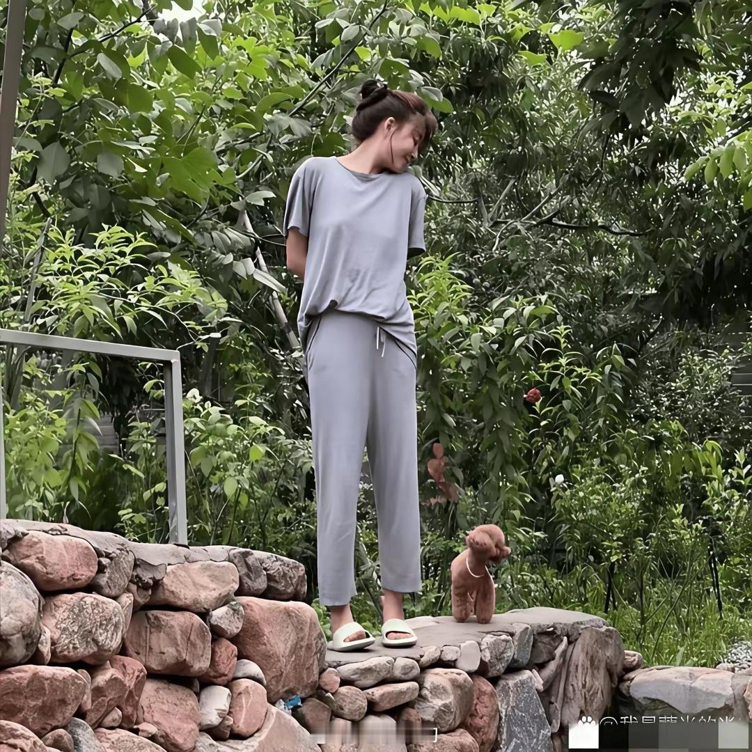 47岁的殷桃躲进深山，守着5000平的大院子过起了隐居生活。不拍戏时就种花种菜，