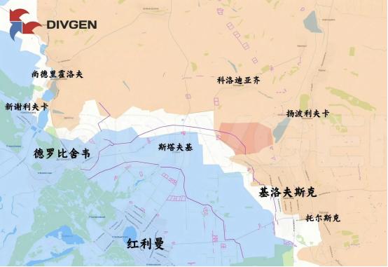 俄军南部集群在红利曼东北方彻底拉平了战线，消除了乌军的突出部，堵住了乌军从这儿往