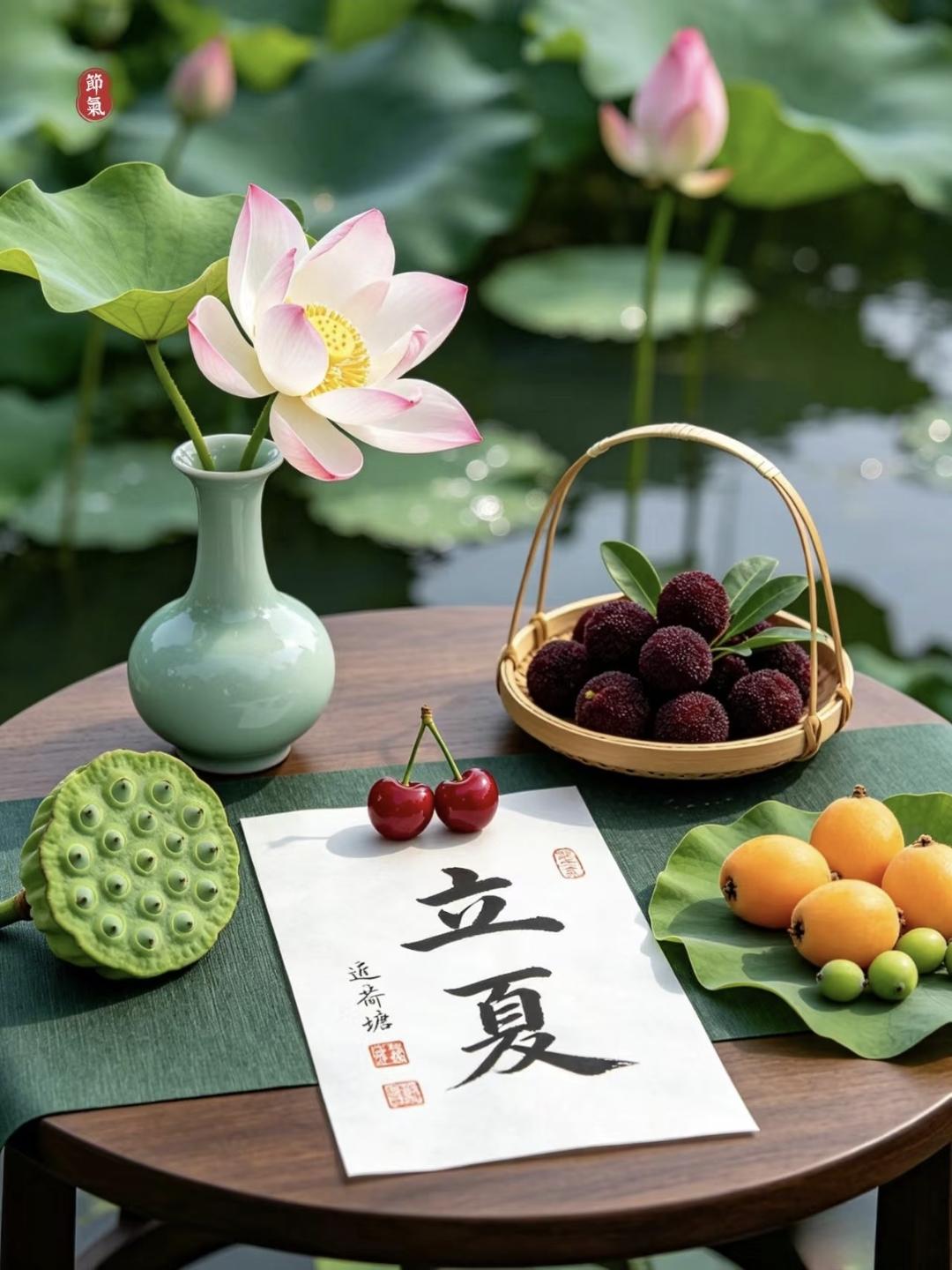 1. 🌿立夏·万物生长风暖昼长，绿意蔓延告别春的温柔，迎接夏的热烈2.