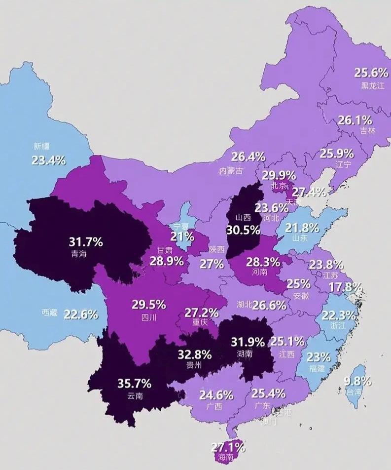 看到这幅图，我着实吃了一惊！原来抽烟人数最多的是这5个省啊！而且这5个省的经济较