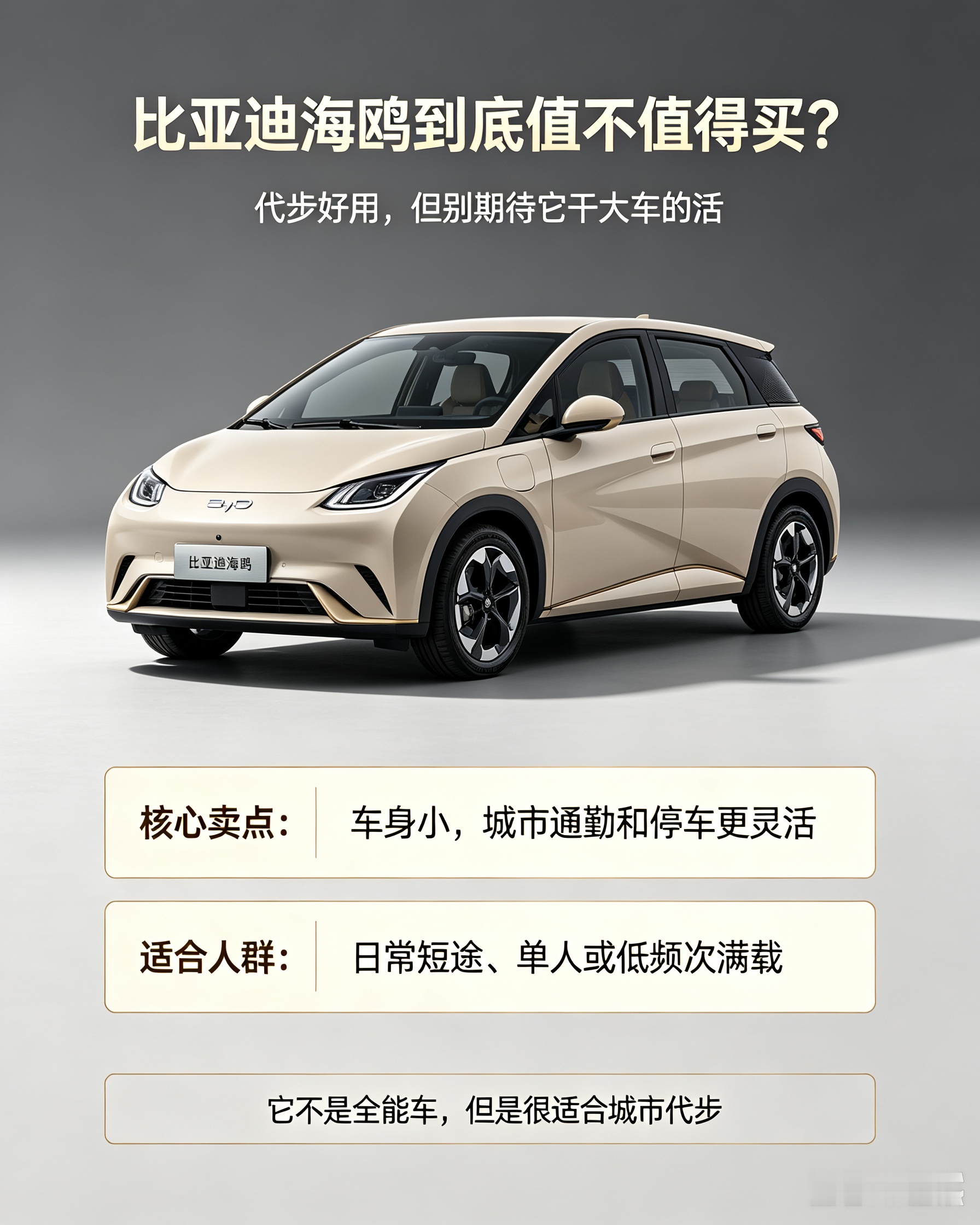 比亚迪海鸥到底值不值得买？