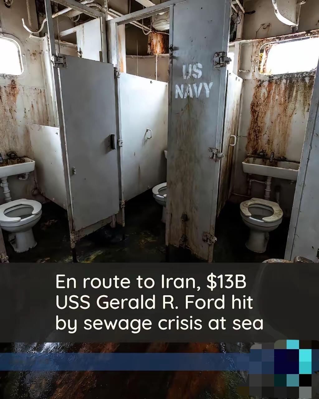 伊朗不战而胜！美军大乱！还没开战先拉稀！全球最强航母美国福特号为打击伊朗，现正赶