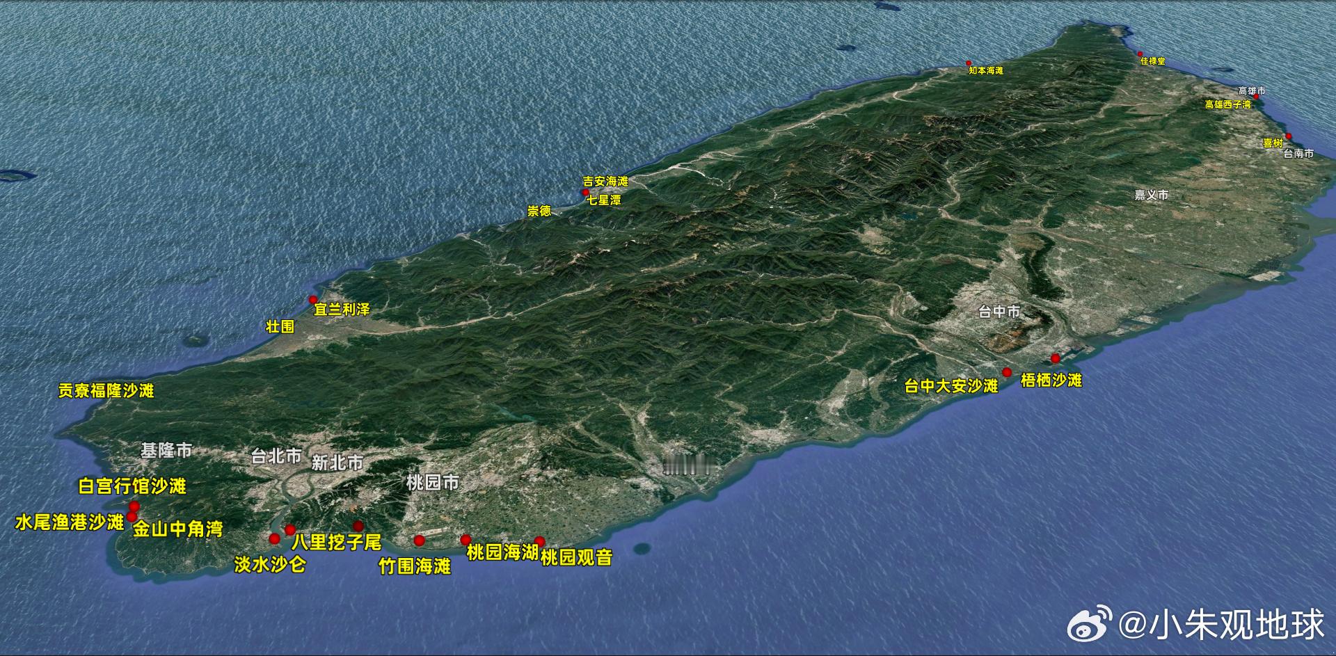 台湾这些海滩面积较大、可容纳较多游客中国台湾台湾海滩