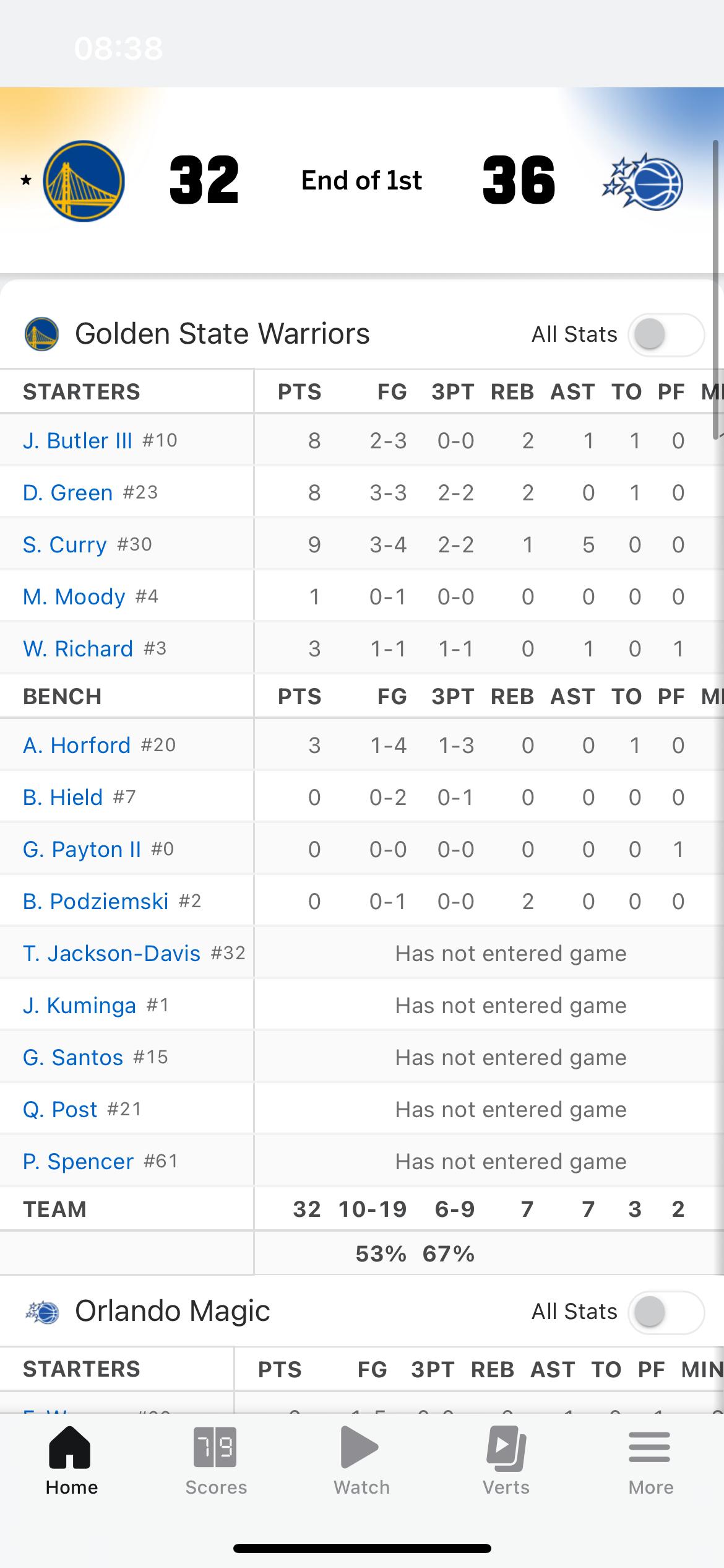 首节落后4分，库里单节9分5助攻