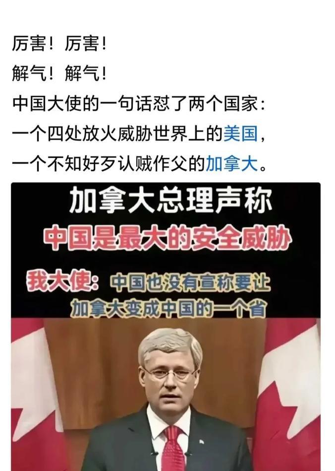 怼的漂亮！一个四处放火威胁世界安全的美国，一个不知好歹认贼作父的加拿大，有什么资