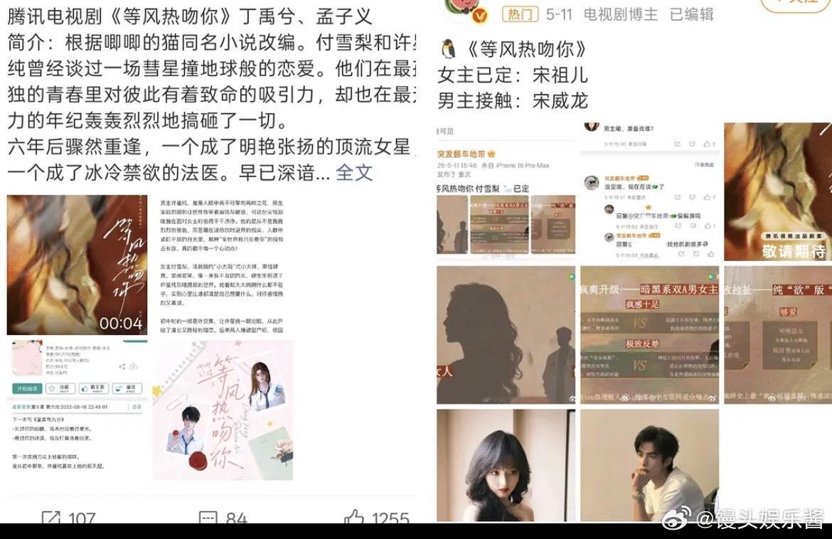 丁禹兮宋威龙是竞品吗？突然发现二人传饼路线惊人一致​​​