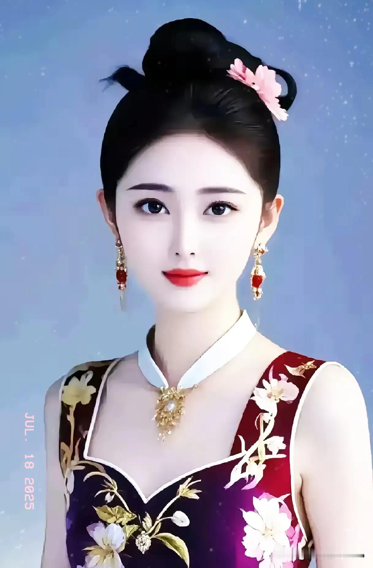 优雅古风美女，花枝招展，韵味十足！🌸💄