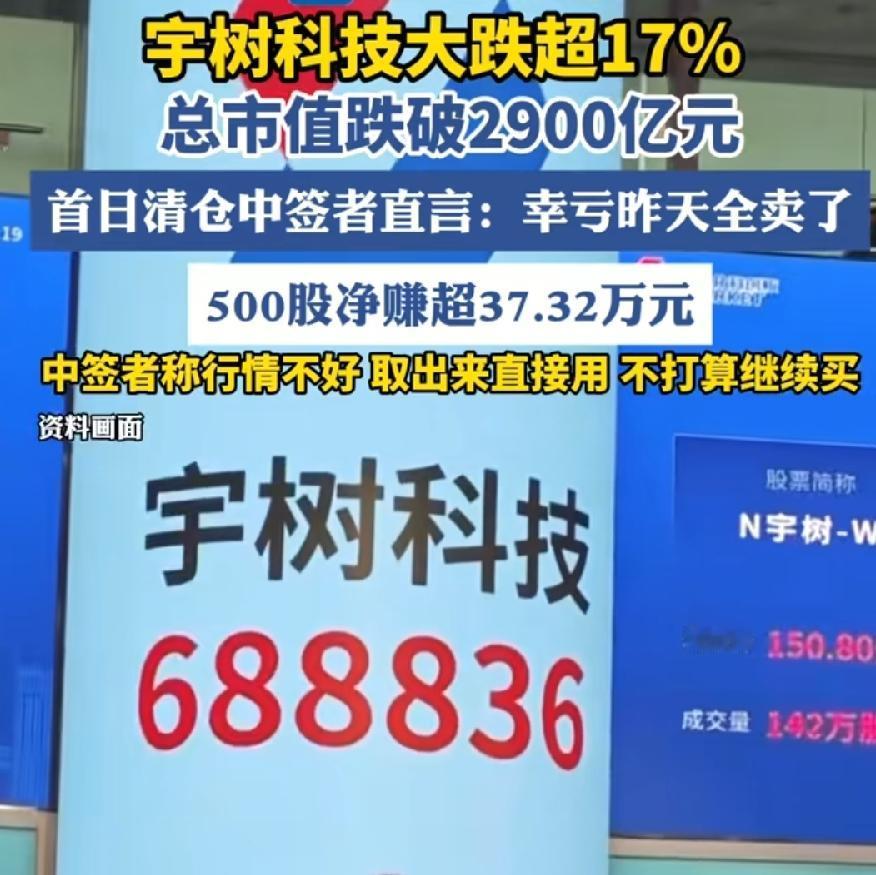 宇树第2天暴跌，一天市值蒸发1000亿！原因在哪里？股价1100开盘，高得离谱