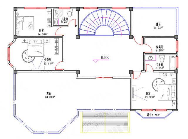 休闲室7卧6卫轻奢别墅全套施工图
