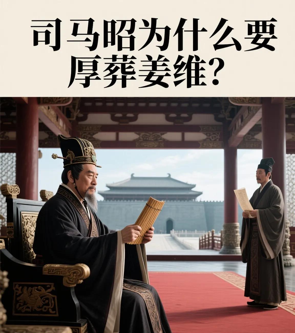 司马昭为什么要厚葬姜维？公元264年，蜀汉都城成都火光冲天。当士兵们剖开姜维的