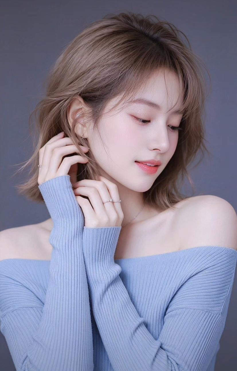 温柔蓝调，少女心满满，甜美可人