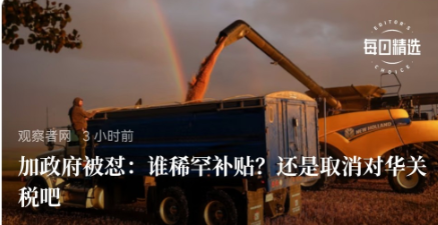 加拿大人没搞明白，加拿大今年擅自给中国加关税，与中国对加拿大反倾销没有“报复关系