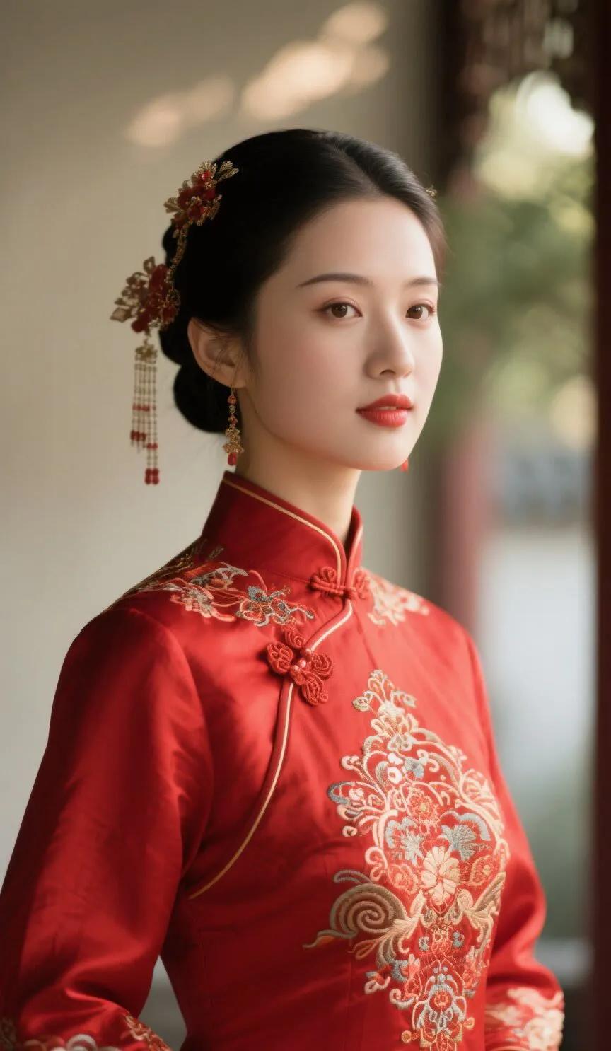 古典美女优雅气质女神时尚穿搭新中式旗袍