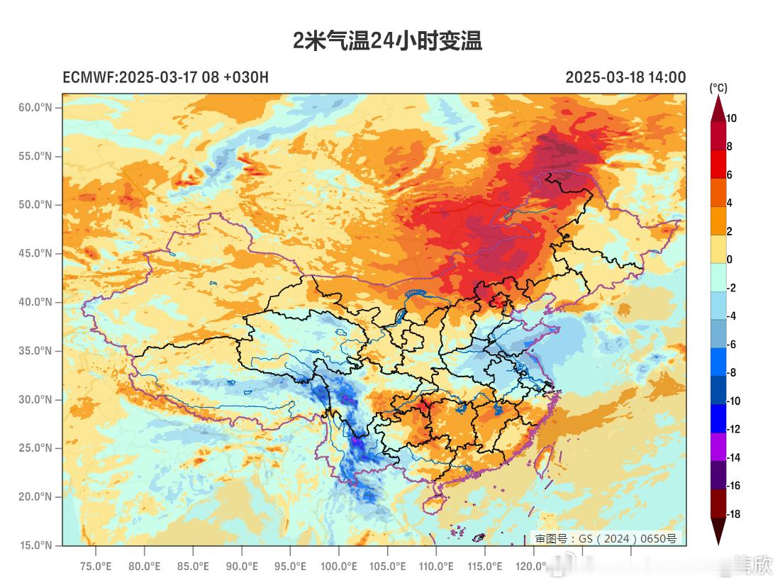 【大回暖】未来7天，我国大部地区气温呈现回升趋势，长江以北的升温尤其明显，华北黄