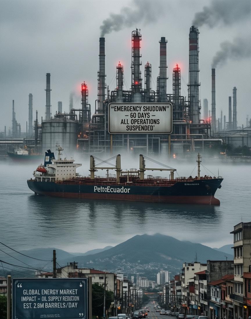 总台3月6日一则消息，乍看像条不起眼的工业事故通报——厄瓜多尔那座最大的炼油厂，