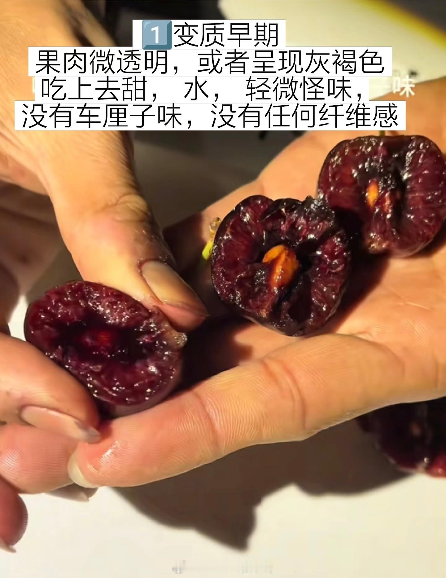 车厘子价格崩了口感也崩了你可能不知道这样的车厘子就是坏了