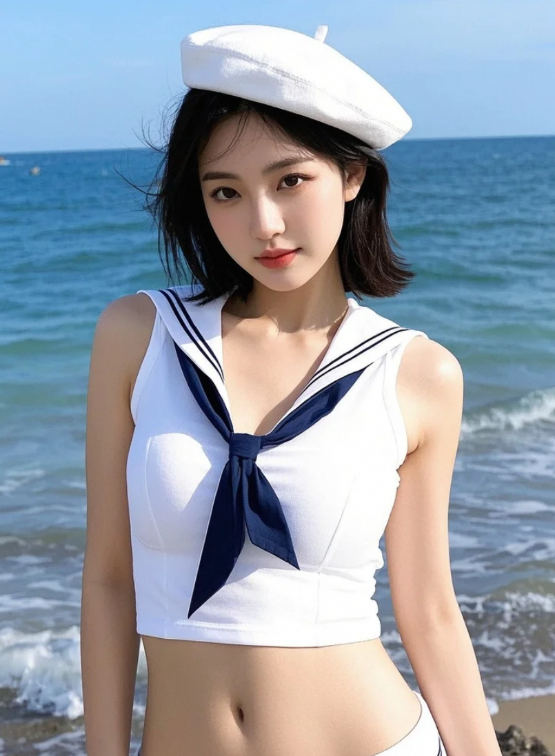 烈日下的诱惑：比基尼勾勒的性感海岸线