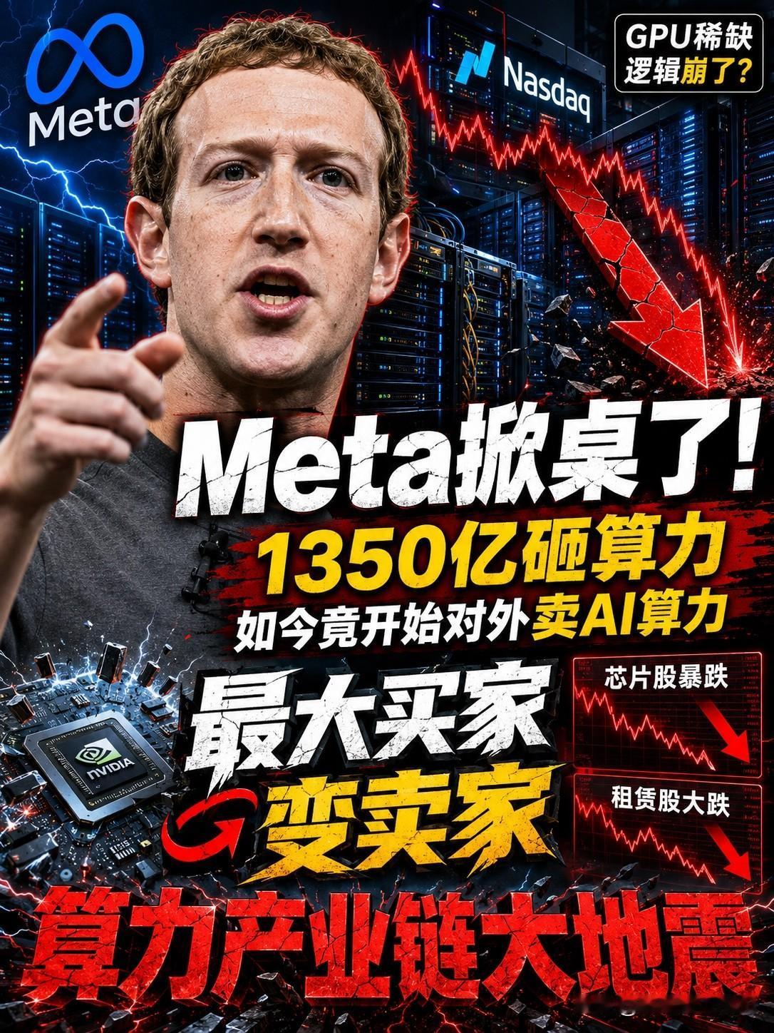 扎克伯格的Meta掀桌了！之前全球抢GPU抢到疯，Meta一年砸1350亿美