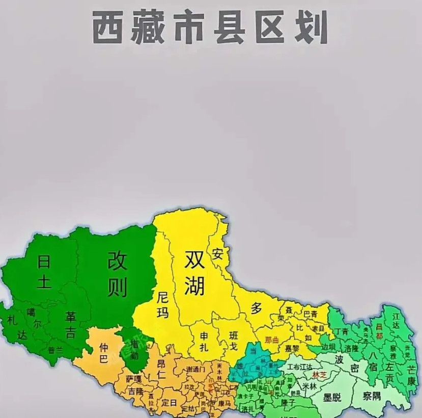 西藏这地方，地大得很，面积比尼泊尔大好几倍，可人却少得多。364万人口，摊在这么