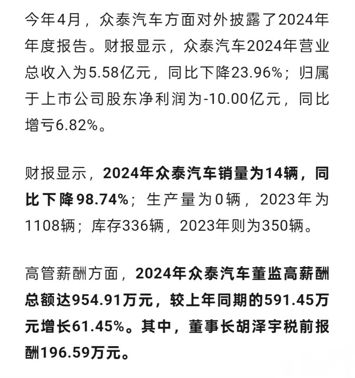 众泰汽车年销量14辆竟然还有14辆，究竟是谁在买？​​​