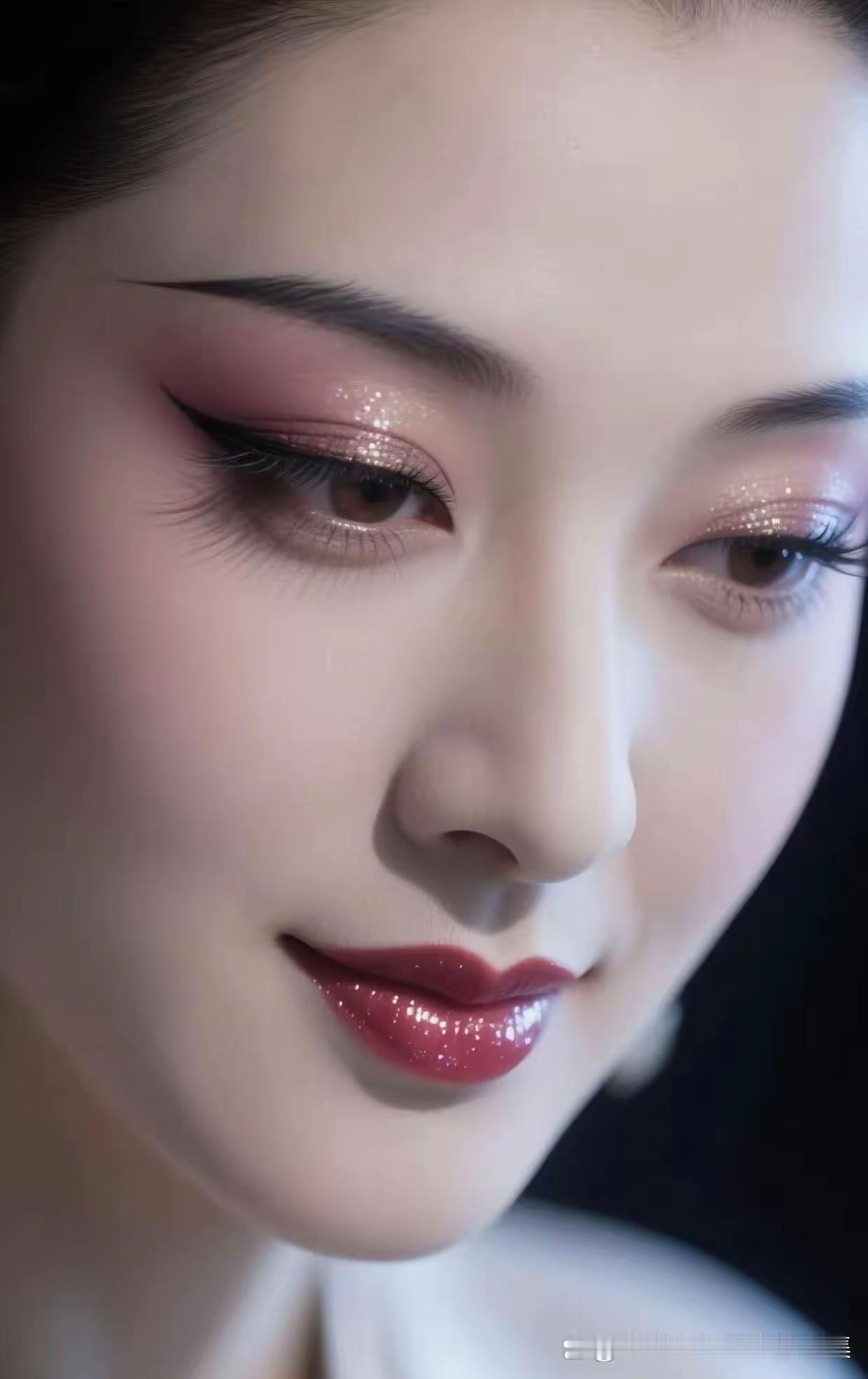 长的这么唯美她适合演西施浣纱、貂蝉拜月、昭君出塞、贵妃醉酒[啤酒][啤酒][玫
